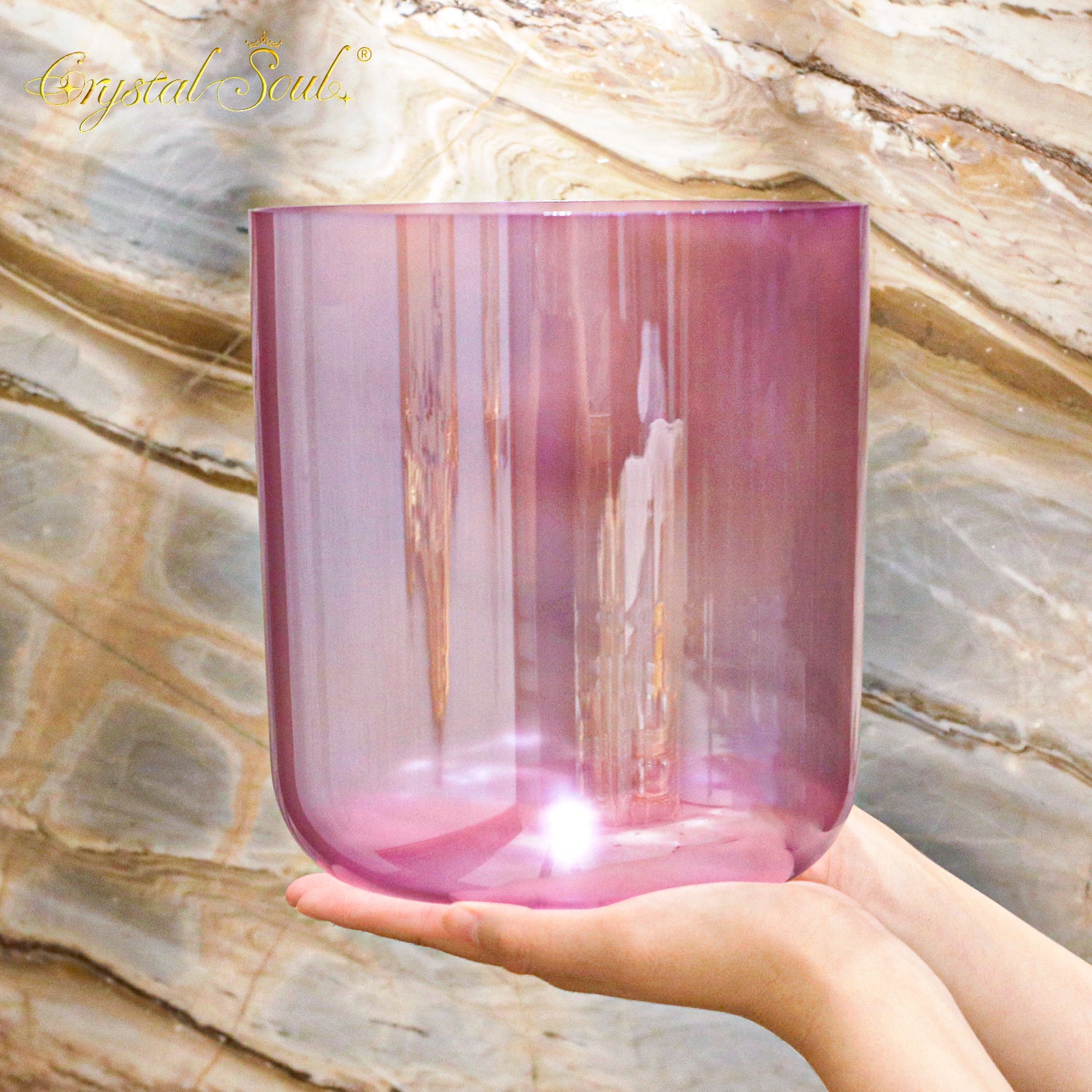 Crystal Soul Pearl Purple Alchemy Crystal Bowl