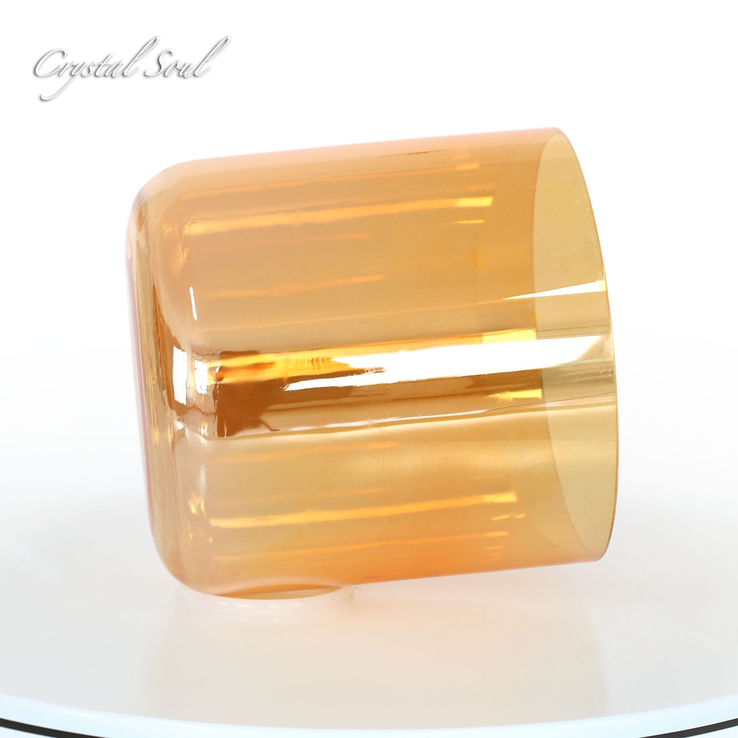 Crystal Soul Orange Gradient Alchemy Crystal Bowl