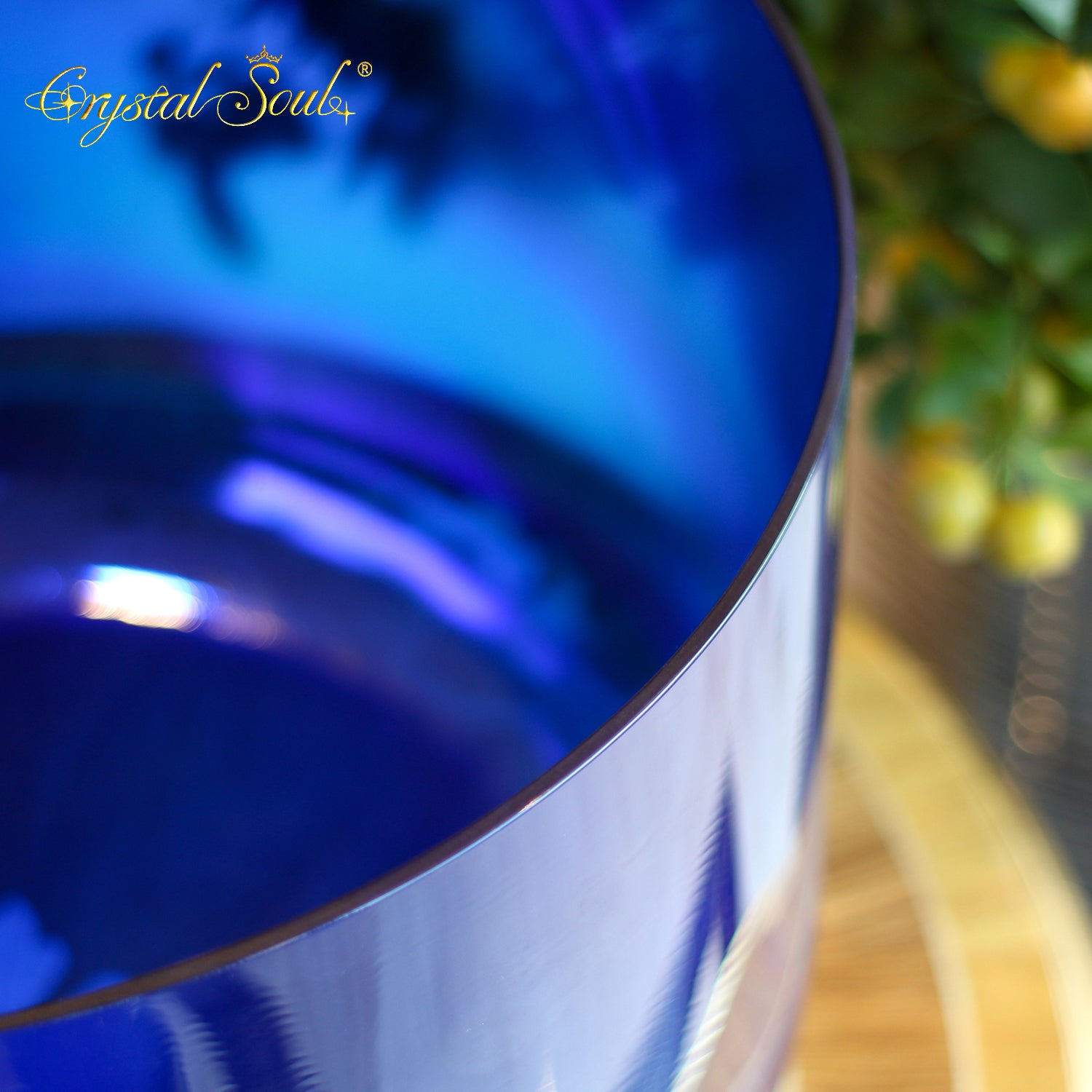 Crystal Soul High Quality Cosmic Purple Aurora Alchemy Crystal Bowl Customizable 18"