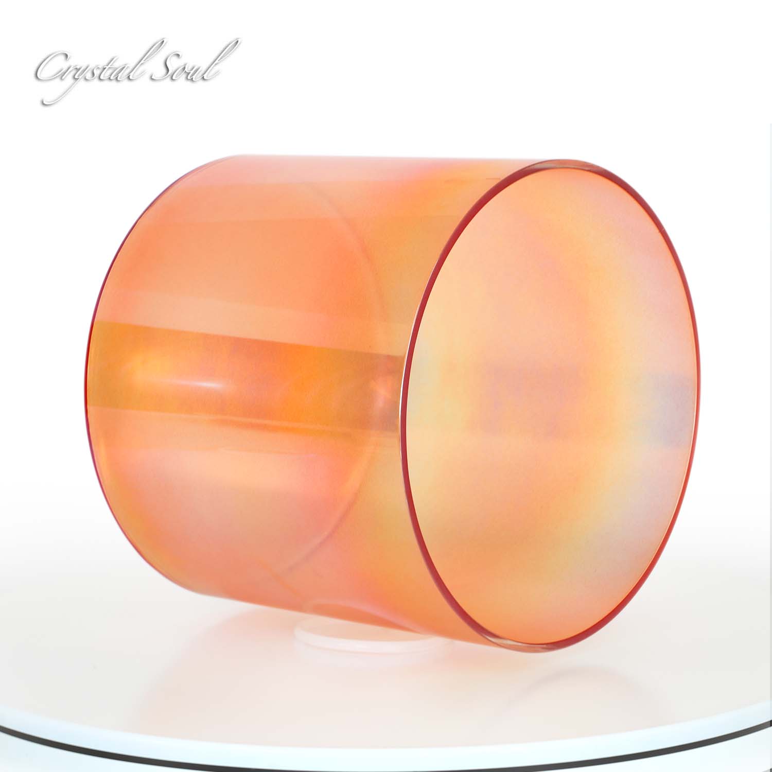 Crystal Soul Orange Laser Alchemy Crystal Bowl