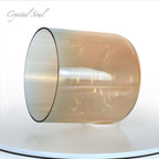 Crystal Soul Orange Azure Clear Gradient Alchemy Crystal Bowl