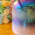 Crystal Soul High Quality Dazzling Sandblasted Purple Aurora Gradient Holy Grail Crystal Bowl