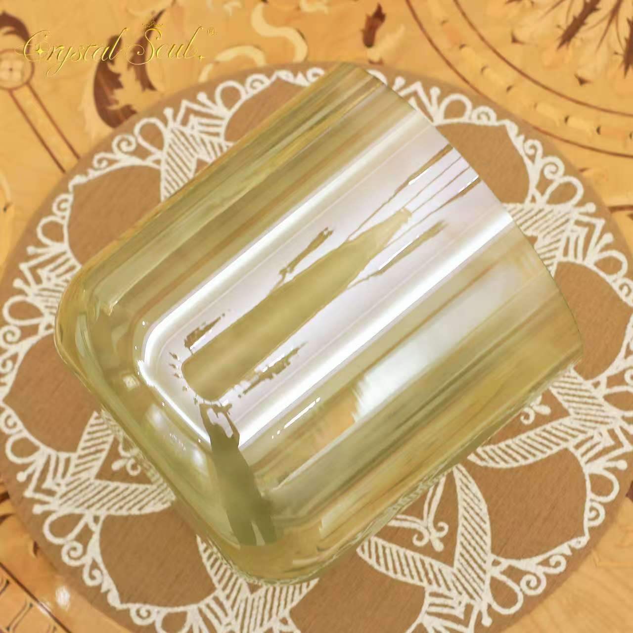 Crystal Soul Green Thickened Alchemy Crystal Singing Bowl