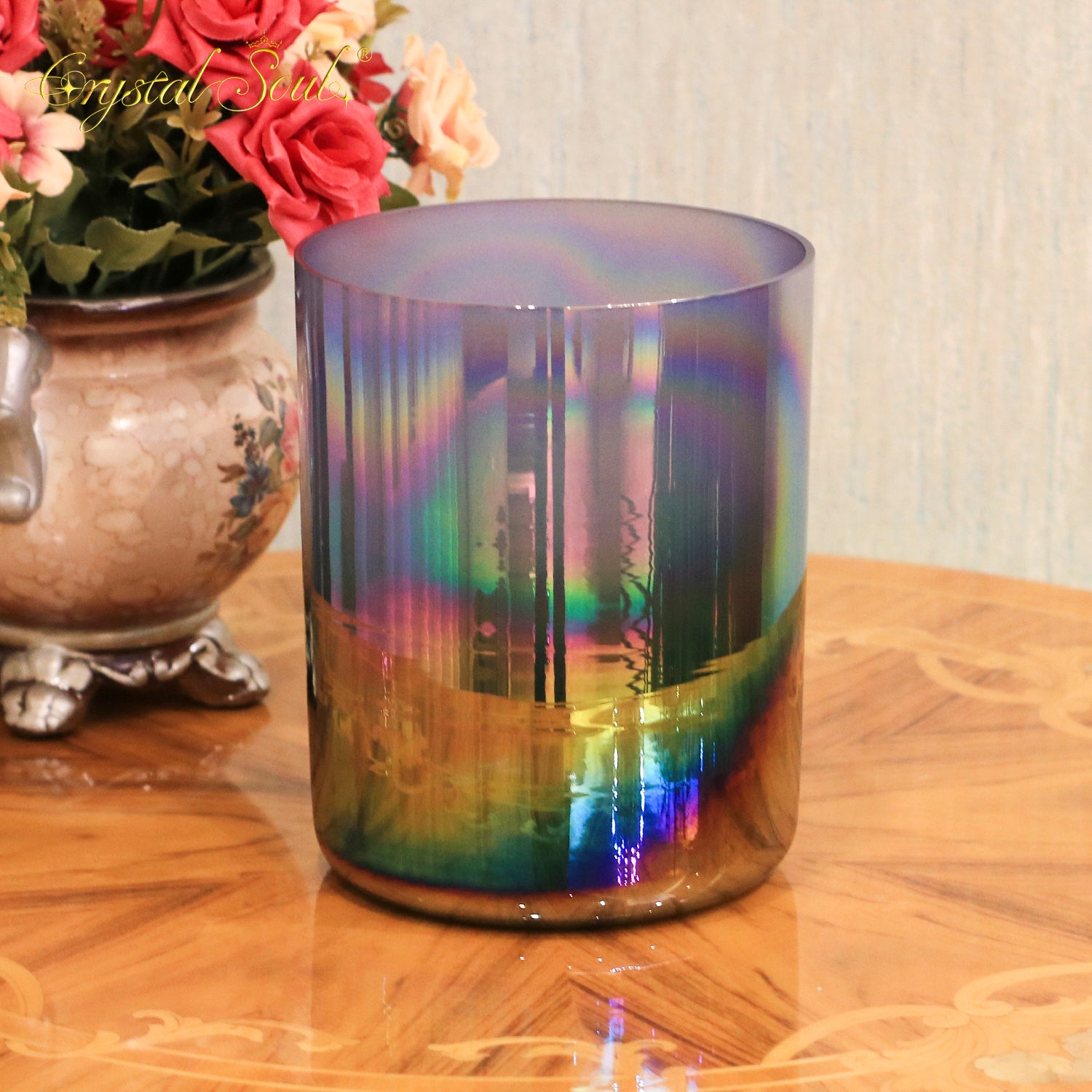 Crystal Soul Superior Design Cosmic Aurora Alchemy Crystal Bowl