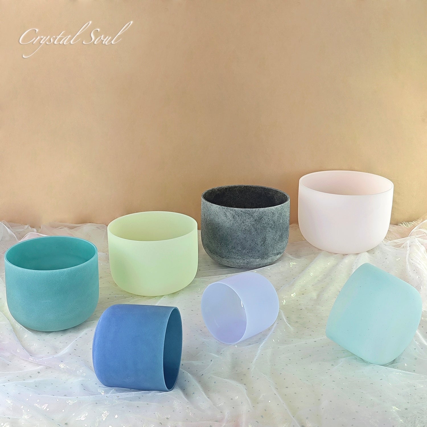 Crystal Soul High Quality Gemstone Crystal Singing Bowl Sets