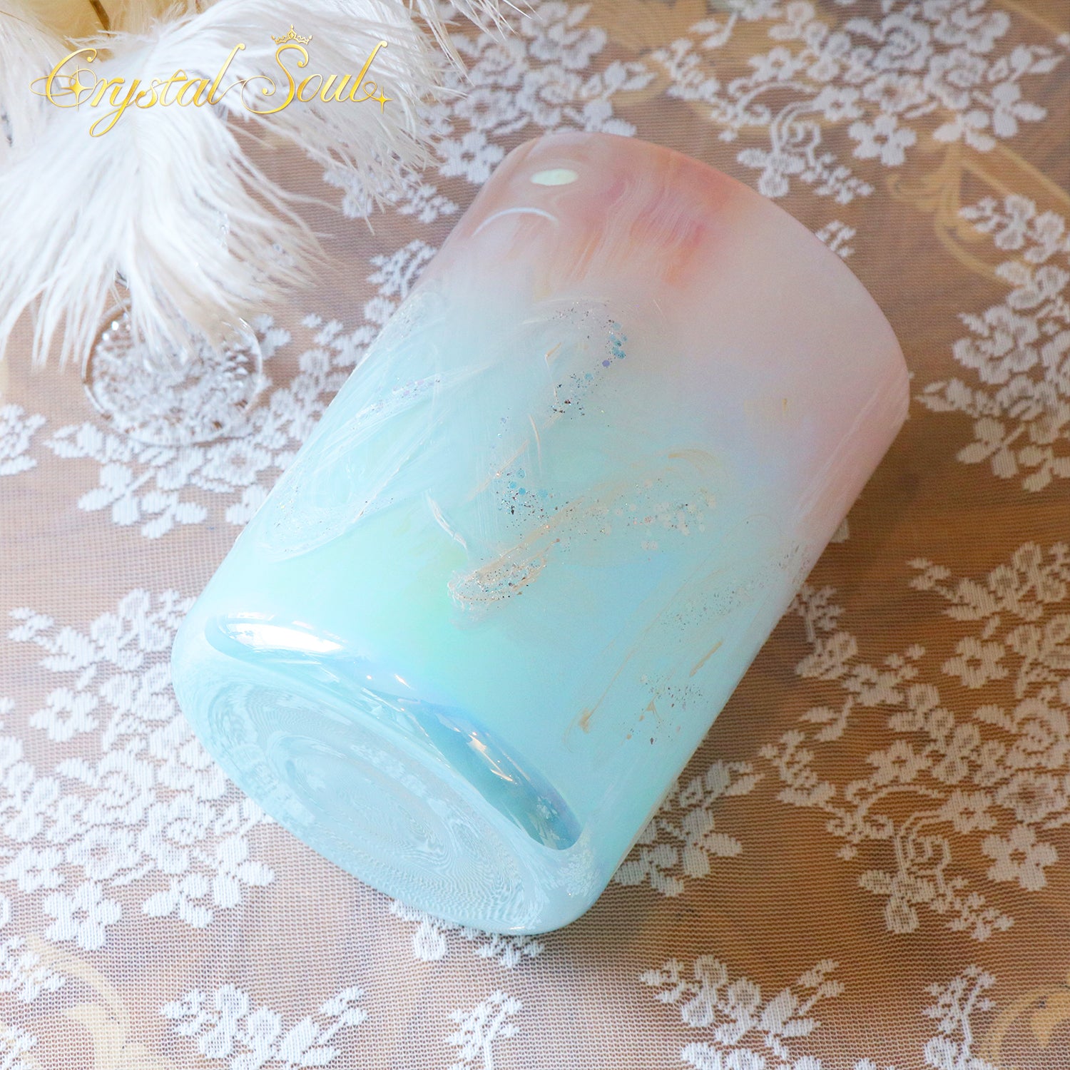 Crystal Soul Reiki Series Starlit Iridescent Alchemy Crystal Bowl