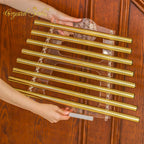 Crystal Soul New Arrivals Metallic Gold Flower of Life Crystal Harp