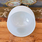 Crystal Soul White Gray High Quality Original Mineral Frosted Crystal Singing Bowls