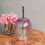 Crystal Soul Amethyst Handle Purple Gradient Aurora Crystal Handle Bowl