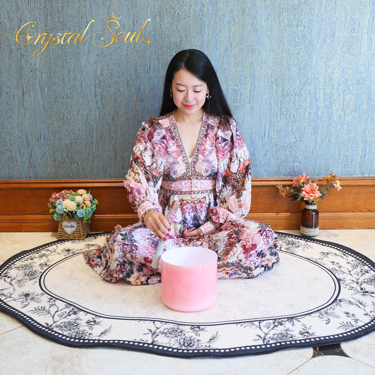 Crystal Soul  Lunar Blush Alchemy Crystal Bowl