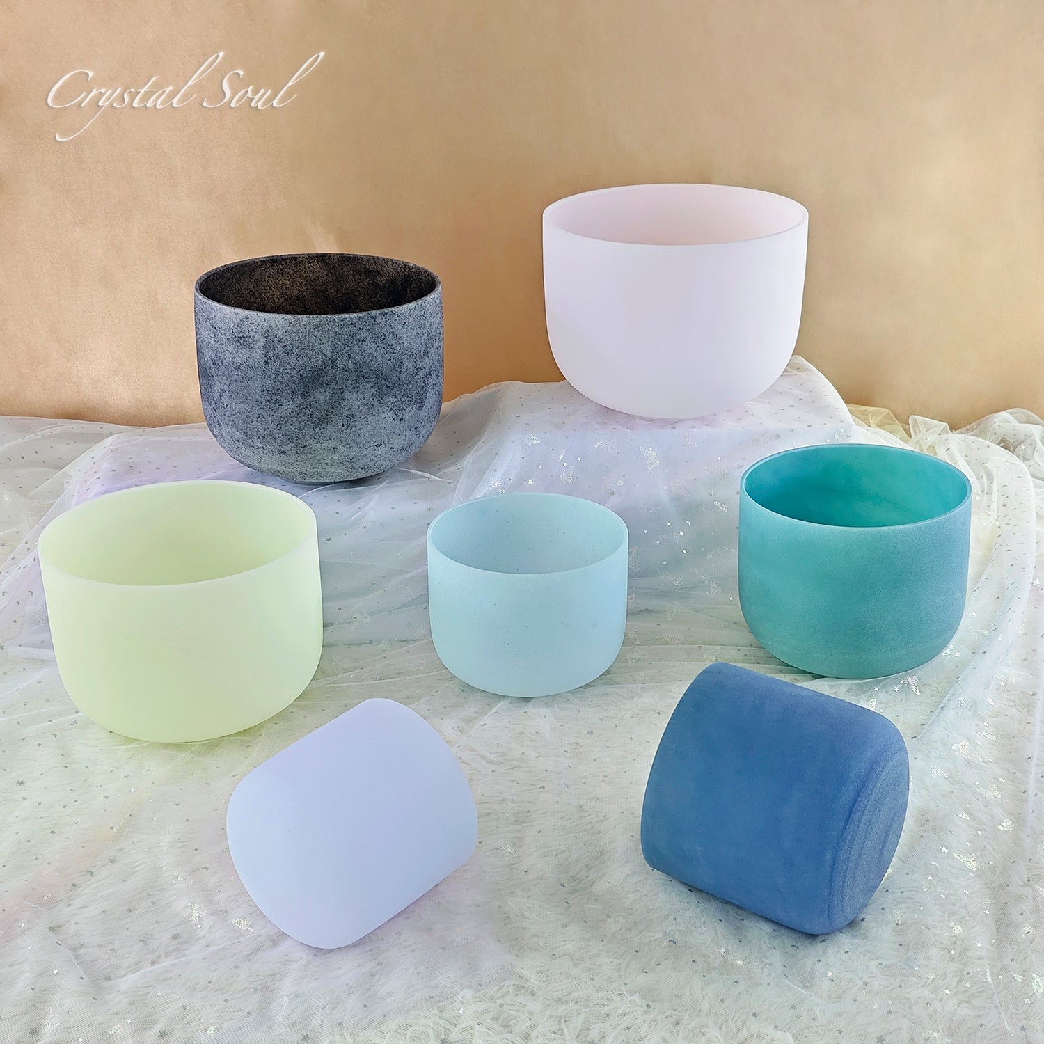 Crystal Soul High Quality Gemstone Crystal Singing Bowl Sets