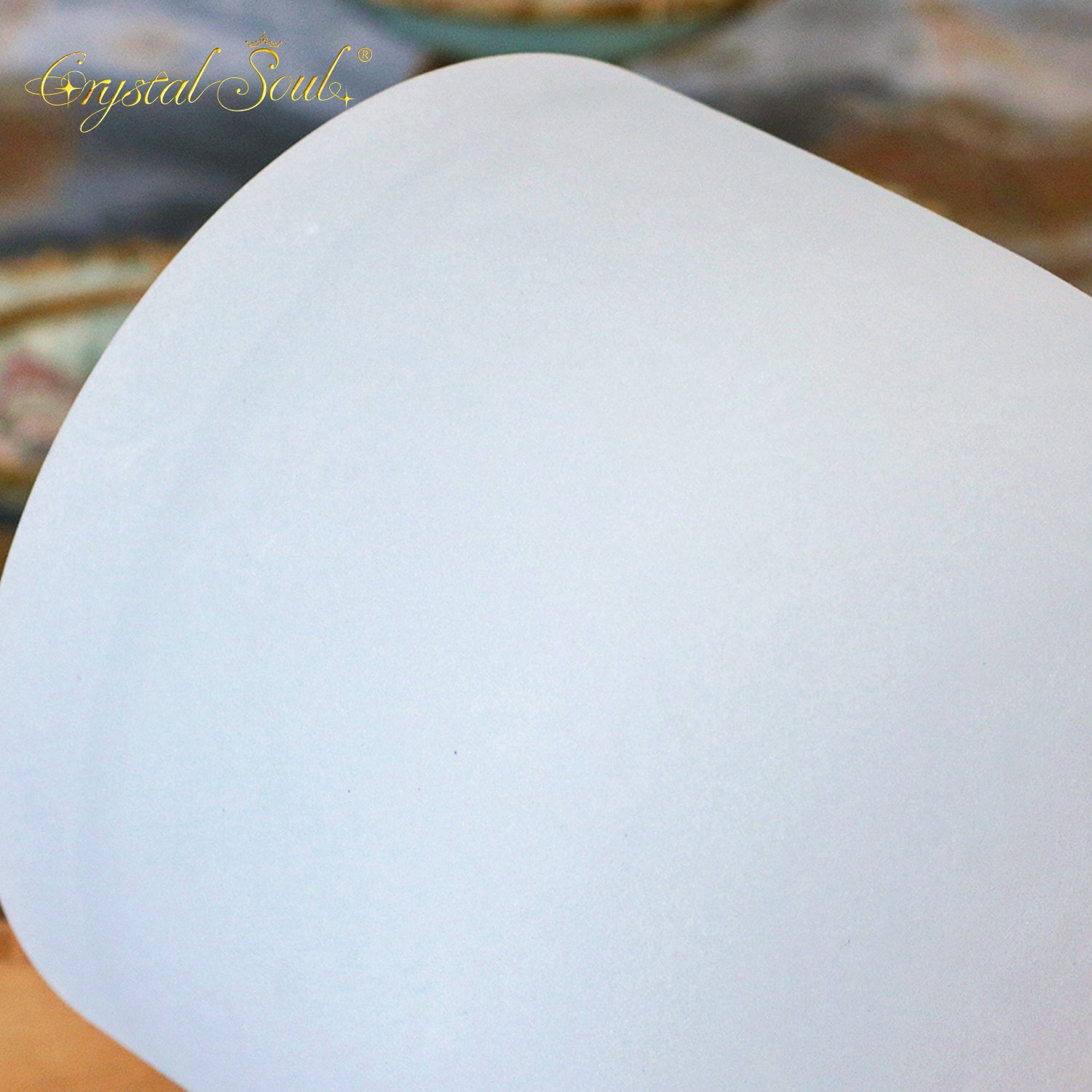 Crystal Soul White Gray High Quality Original Mineral Frosted Crystal Singing Bowls
