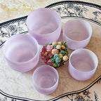Crystal Soul New Exclusive Design Amethyst Alchemy Crystal Bowl Harmony Set