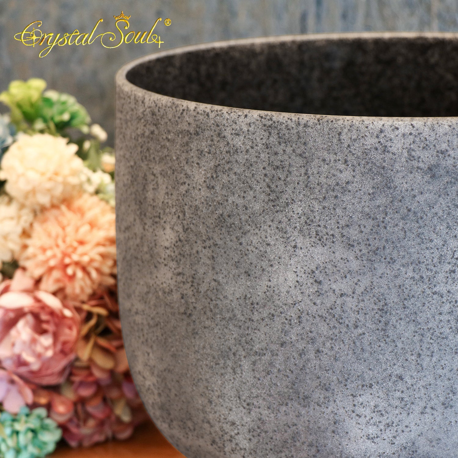 Crystal Soul High Quality Original Mineral Obsidian Frosted Crystal Bowl