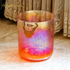 Crystal Soul Classic Chakra Clear Gradient Orange Alchemy Crystal Bowl