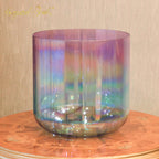 Crystal Soul Large Size Aurora Amethyst Gradient Thick-Walled Alchemy Singing Bowl