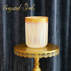 Crystal Soul Reiki Series Golden Drop Iridescent Gilded Alchemy Crystal Bowl