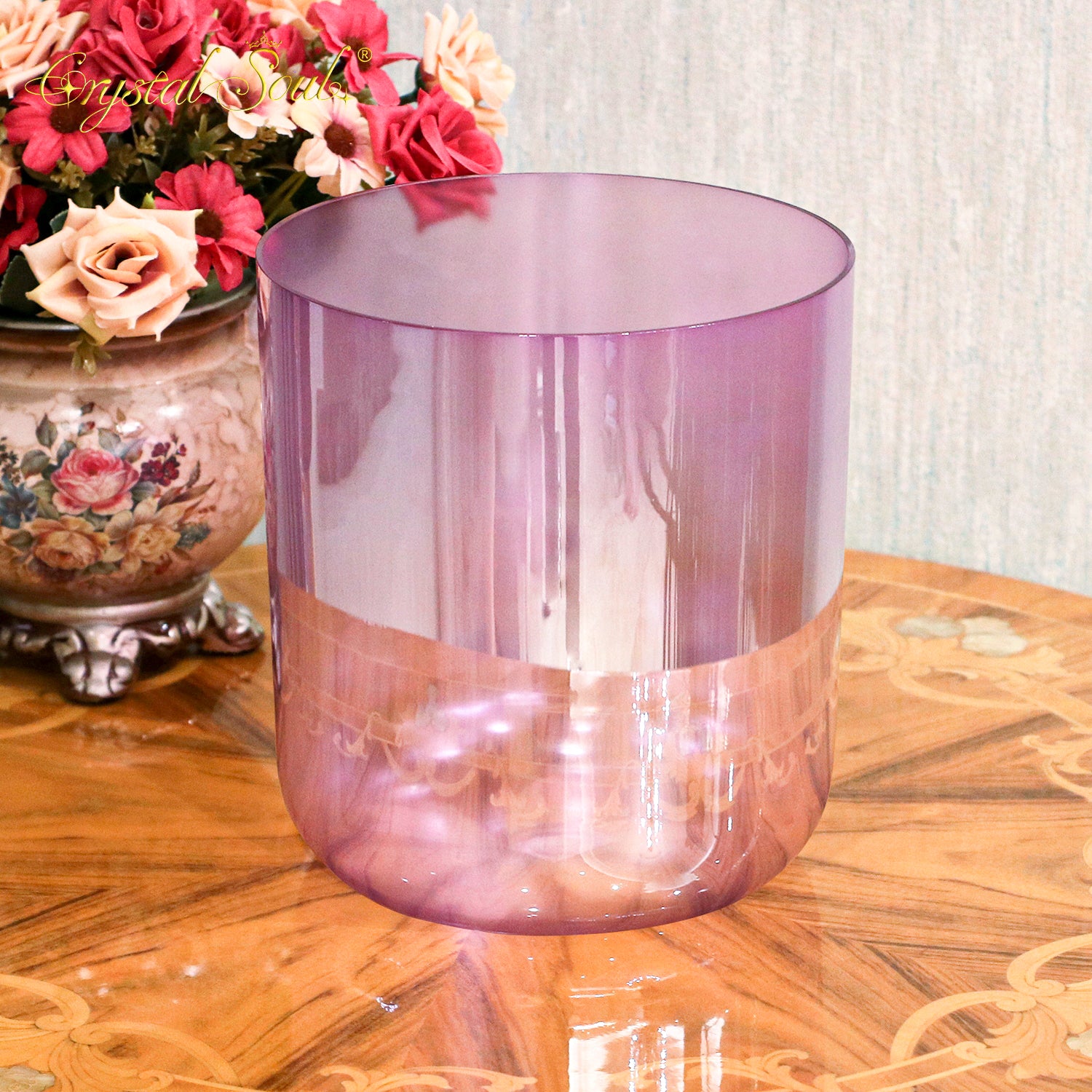 Crystal Soul Pearl Purple Alchemy Crystal Bowl