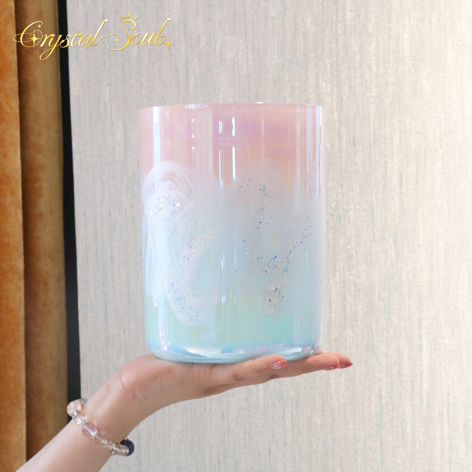 Crystal Soul Reiki Series Starlit Iridescent Alchemy Crystal Bowl