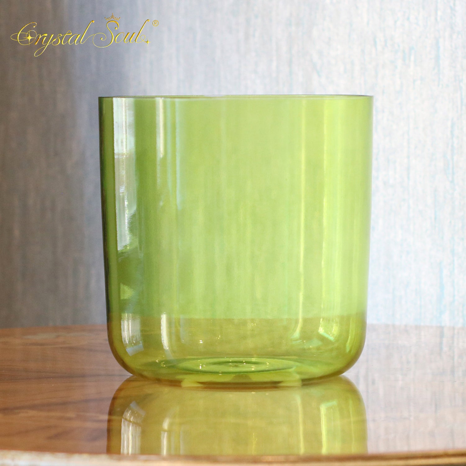 Crystal Soul Green Apple Clear Alchemy Crystal Bowl