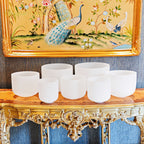 Crystal Soul High Quality Classic White Frosted Crystal Bowl Set