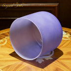 Crystal Soul Macaron Indigo Frosted Crystal Singing Bowl
