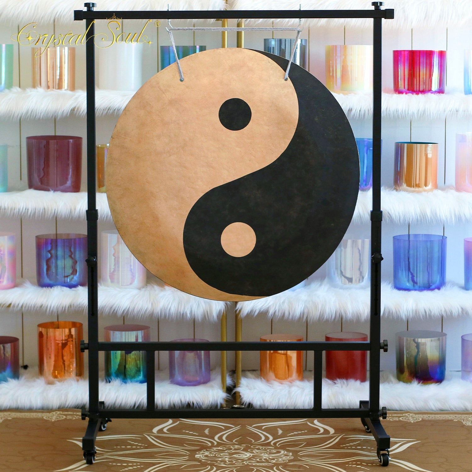 Crystal Soul Yin Yang Wind Gong