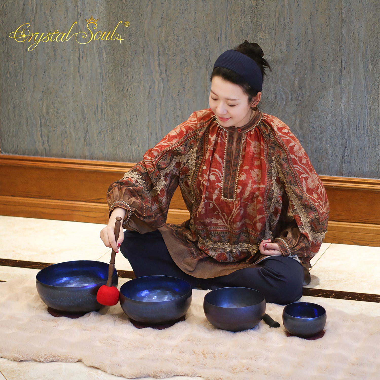 Crystal Soul High Quality Titanium Singing Bowl Set