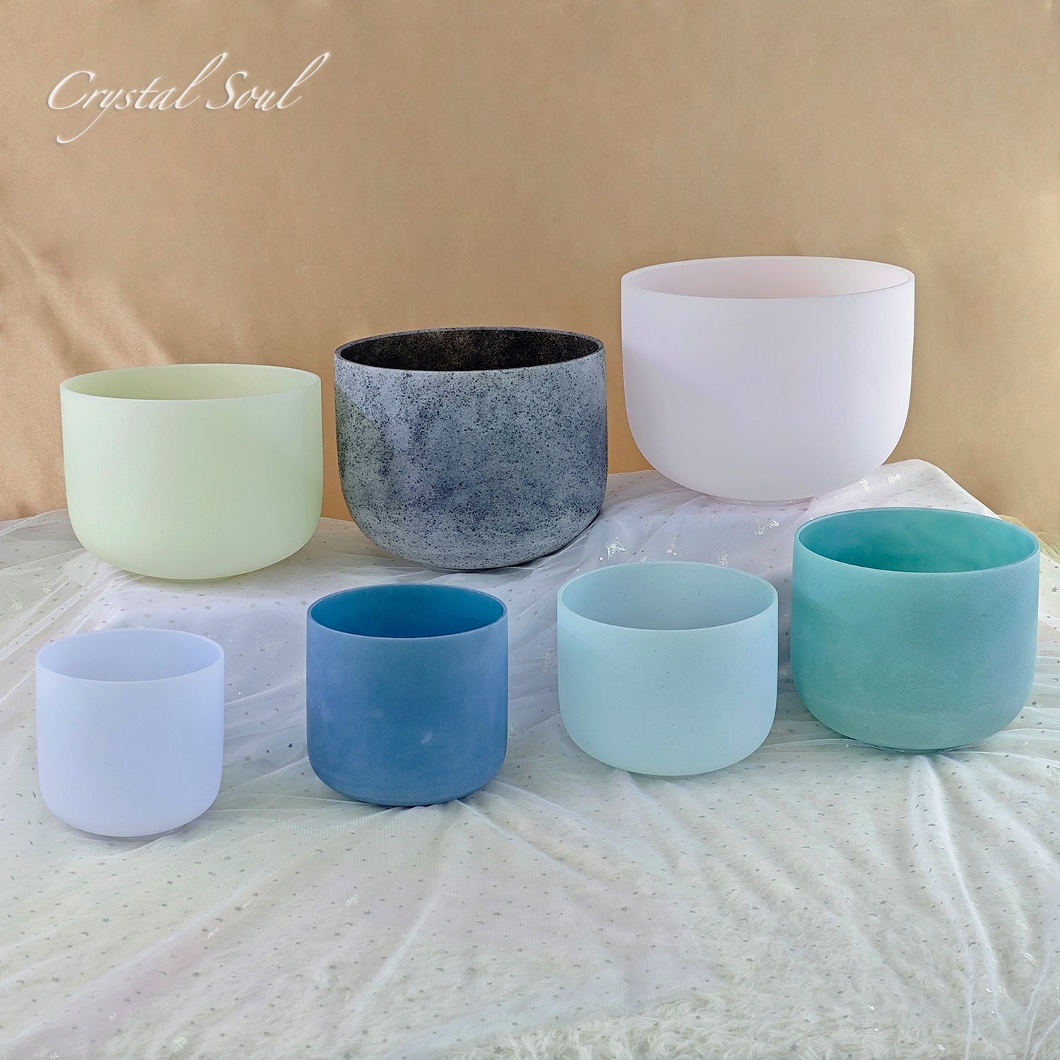 Crystal Soul High Quality Gemstone Crystal Singing Bowl Sets