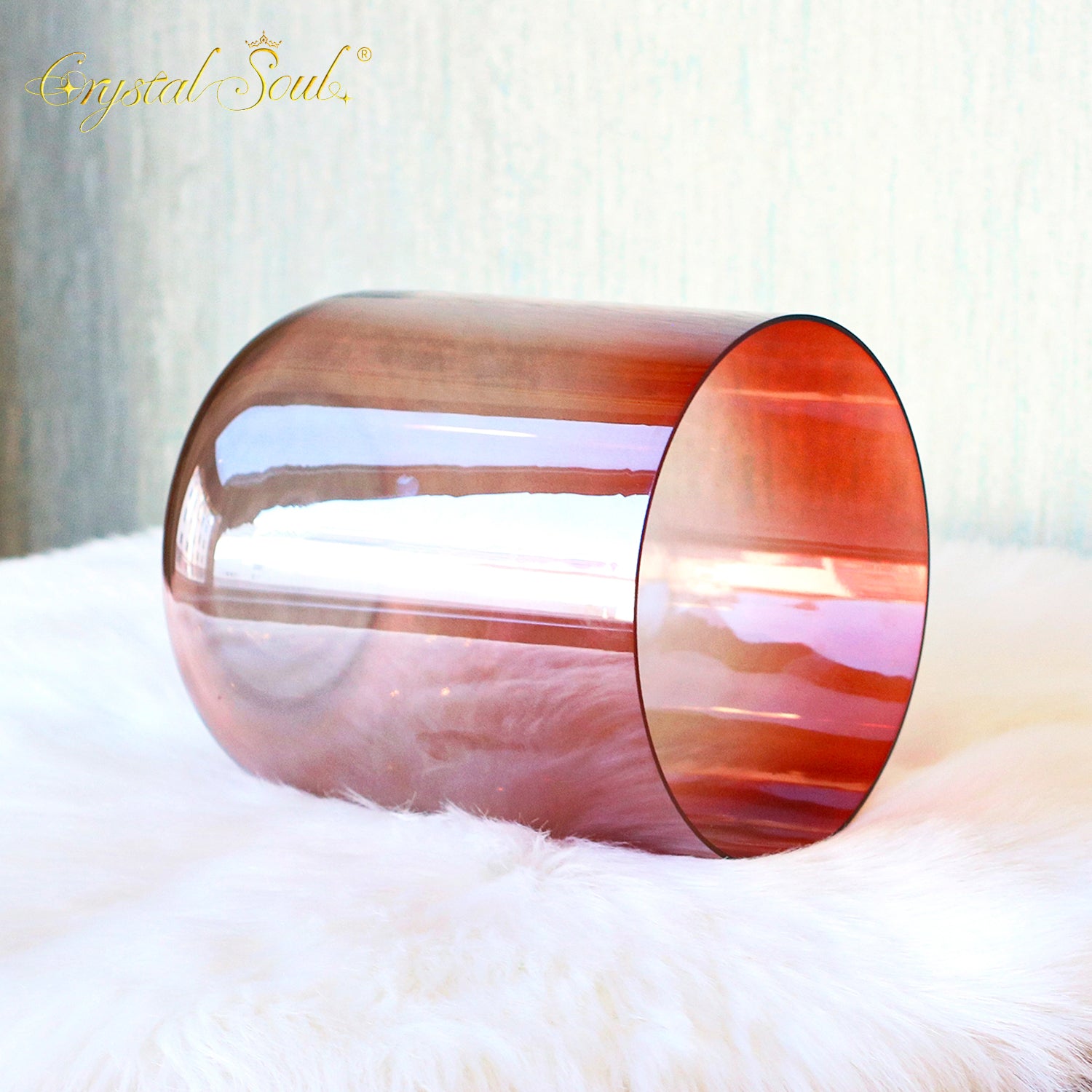 Crystal Soul Red Gradient Alchemy Crystal Bowl