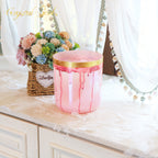 Crystal Soul Reiki Series Pink Drop Gilded Glow Alchemy Crystal Bowl