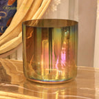 Crystal Soul Superior Design New Arrival Champagne Gold-Brown Alchemy Crystal Bowl