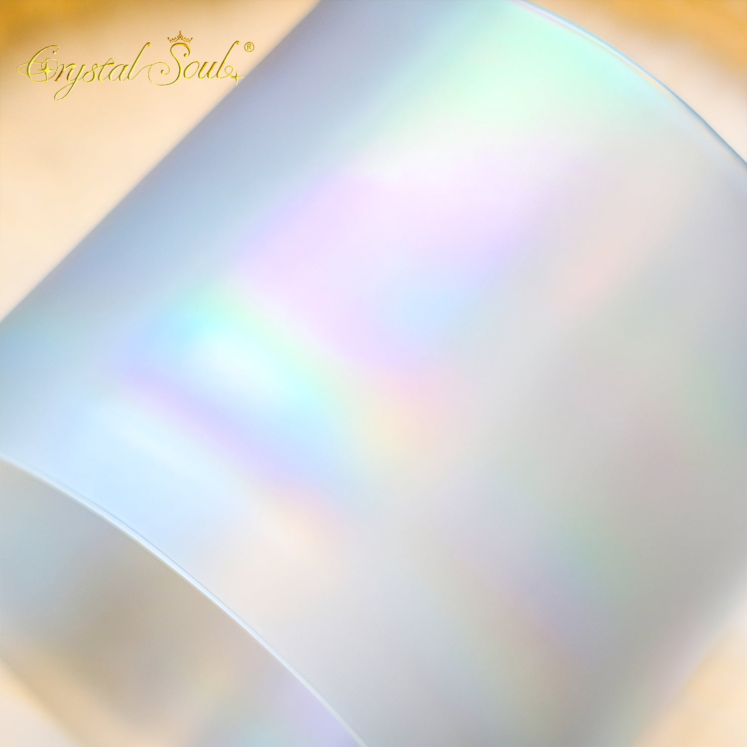 Crystal Soul 12" Flat-Bottomed Frosted Moonlight Alchemy Crystal Bowl