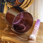 Crystal Soul Multi-Changing Golden Brown Crystal Singing Bowl