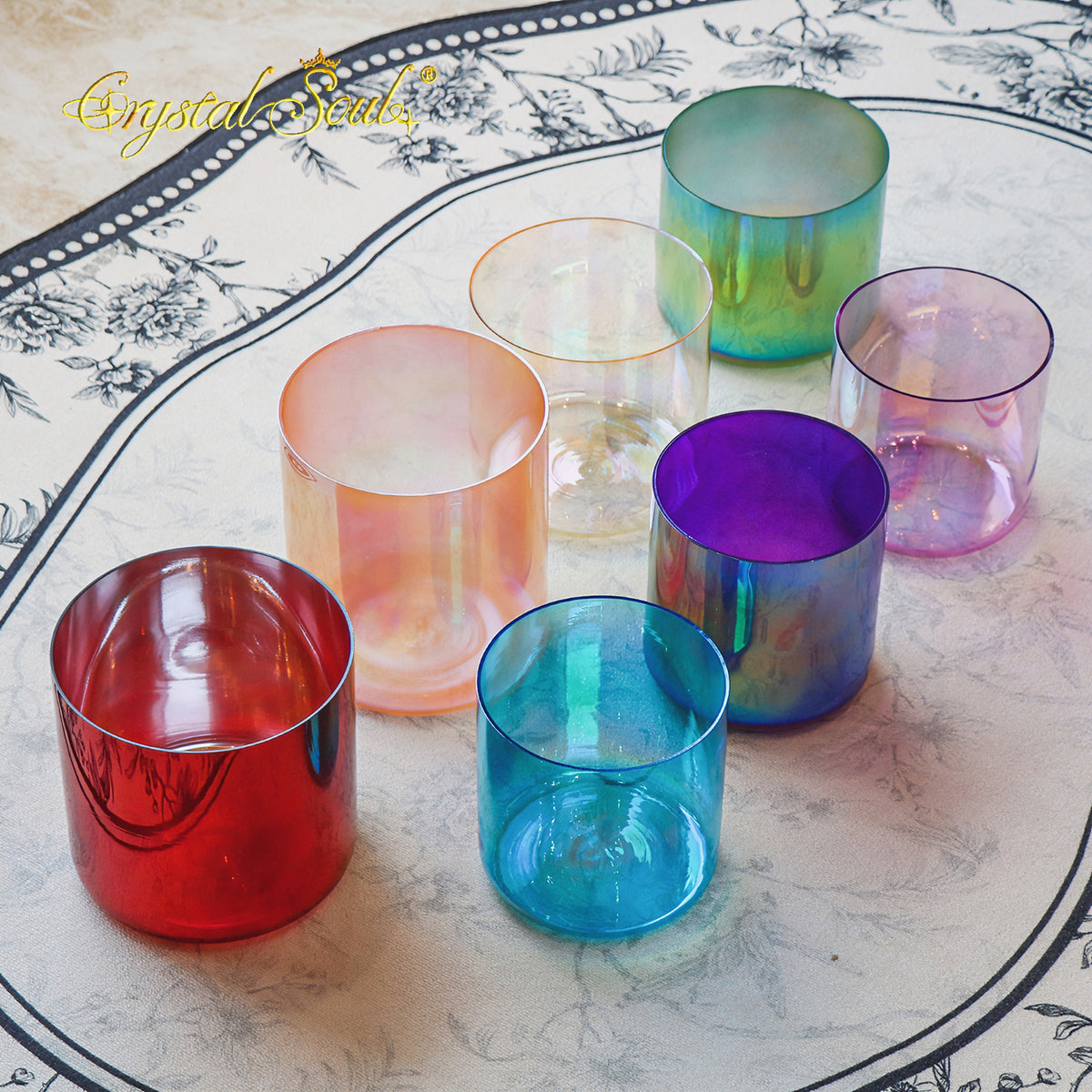 Crystal Soul New Multi‑Treasure Colored Alchemy Crystal Bowl Set