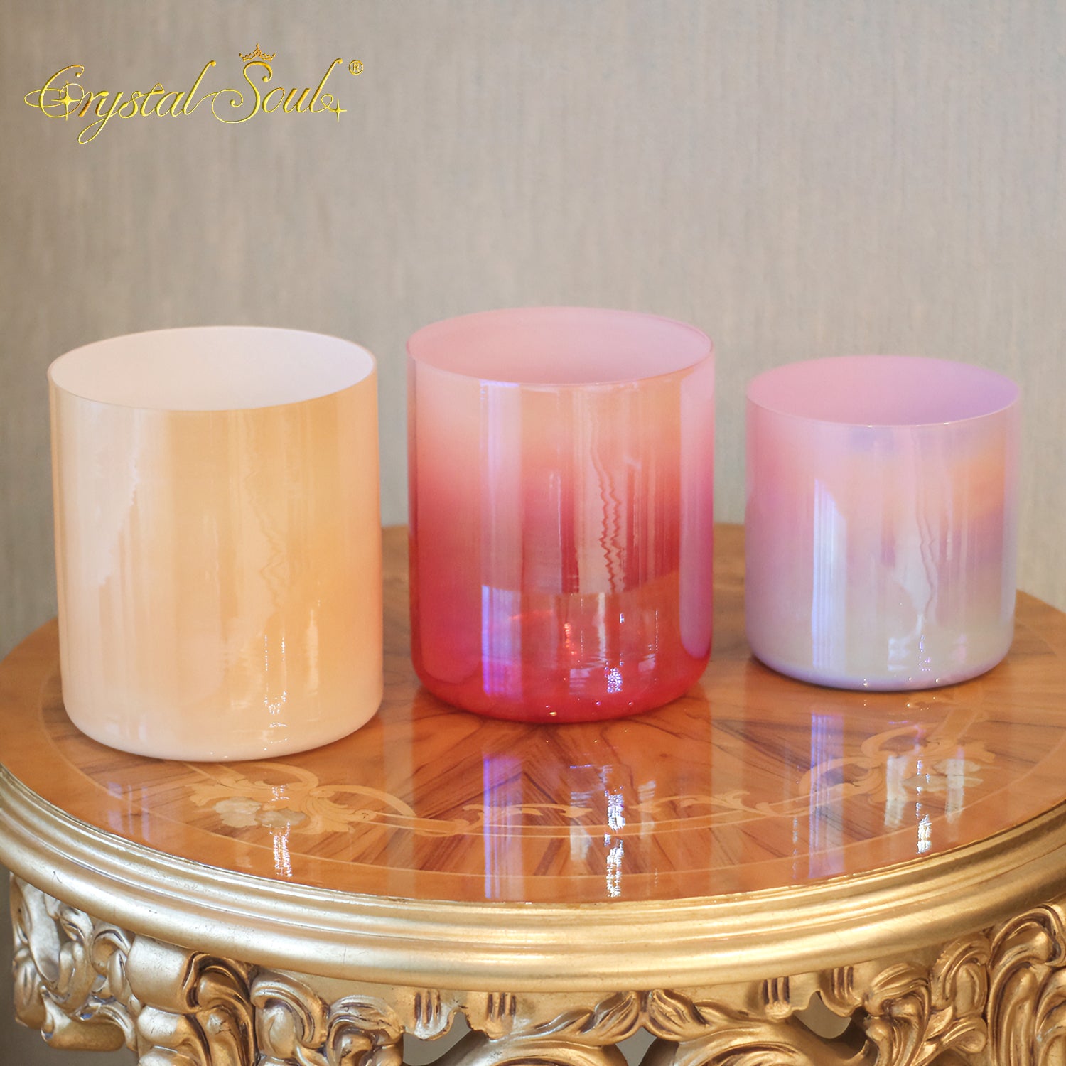 Crystal Soul 2026 New Model Alchemy Crystal Bowl Harmony Collection Five Note Set