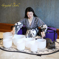 Crystal Soul High Quality Classic White Frosted Crystal Bowl Set
