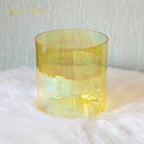 Crystal Soul High Quality Thickened Orange Clear Aurora Alchemy Crystal Bowl
