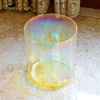 Crystal Soul Classic Chakra Clear Gradient Yellow Alchemy Crystal Bowl