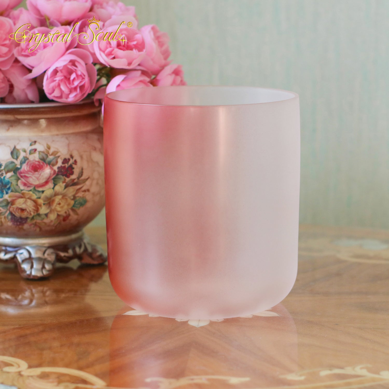 Crystal Soul Gradient Crimson Alchemy Crystal Bowl