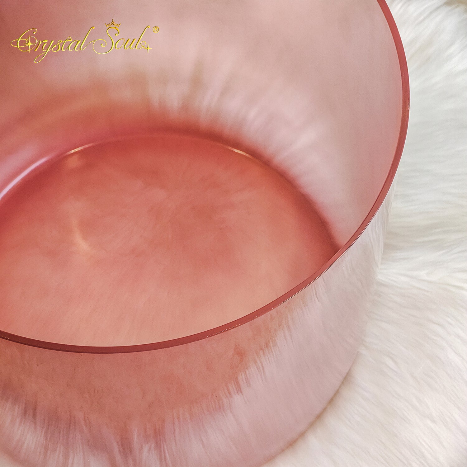 Crystal Soul 14" Rose Nude Pink Alchemy Crystal Bowl
