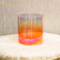Crystal Soul Classic Chakra Clear Gradient Orange Alchemy Crystal Bowl