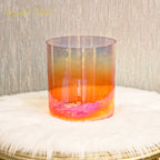 Crystal Soul Classic Chakra Clear Gradient Orange Alchemy Crystal Bowl