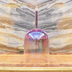 Crystal Soul Amethyst Handle Purple Gradient Aurora Crystal Handle Bowl