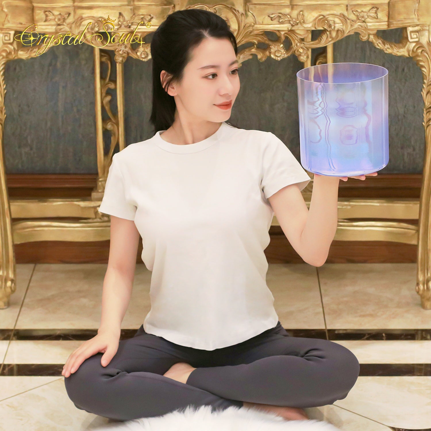 Crystal Soul Classic Indigo Alchemy Crystal Bowl