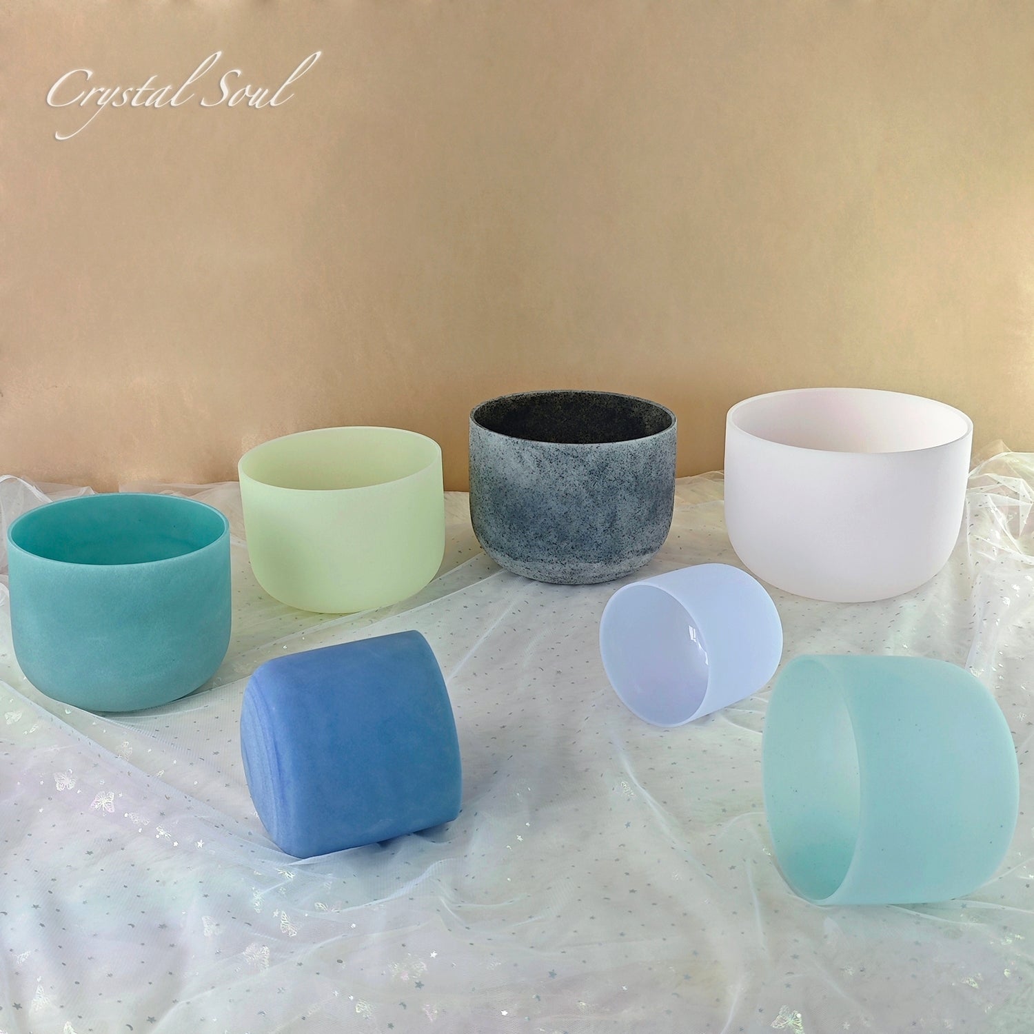 Crystal Soul High Quality Gemstone Crystal Singing Bowl Sets