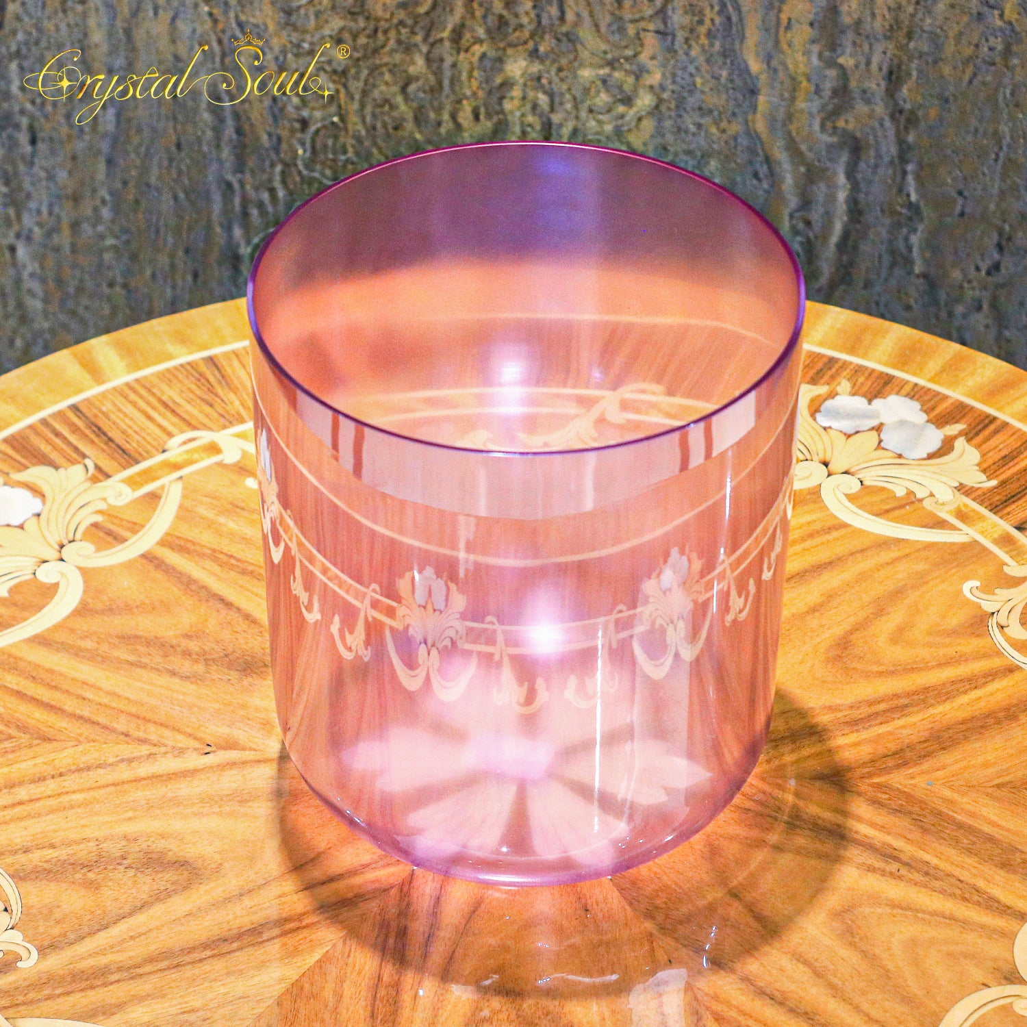 Crystal Soul Pearl Purple Alchemy Crystal Bowl