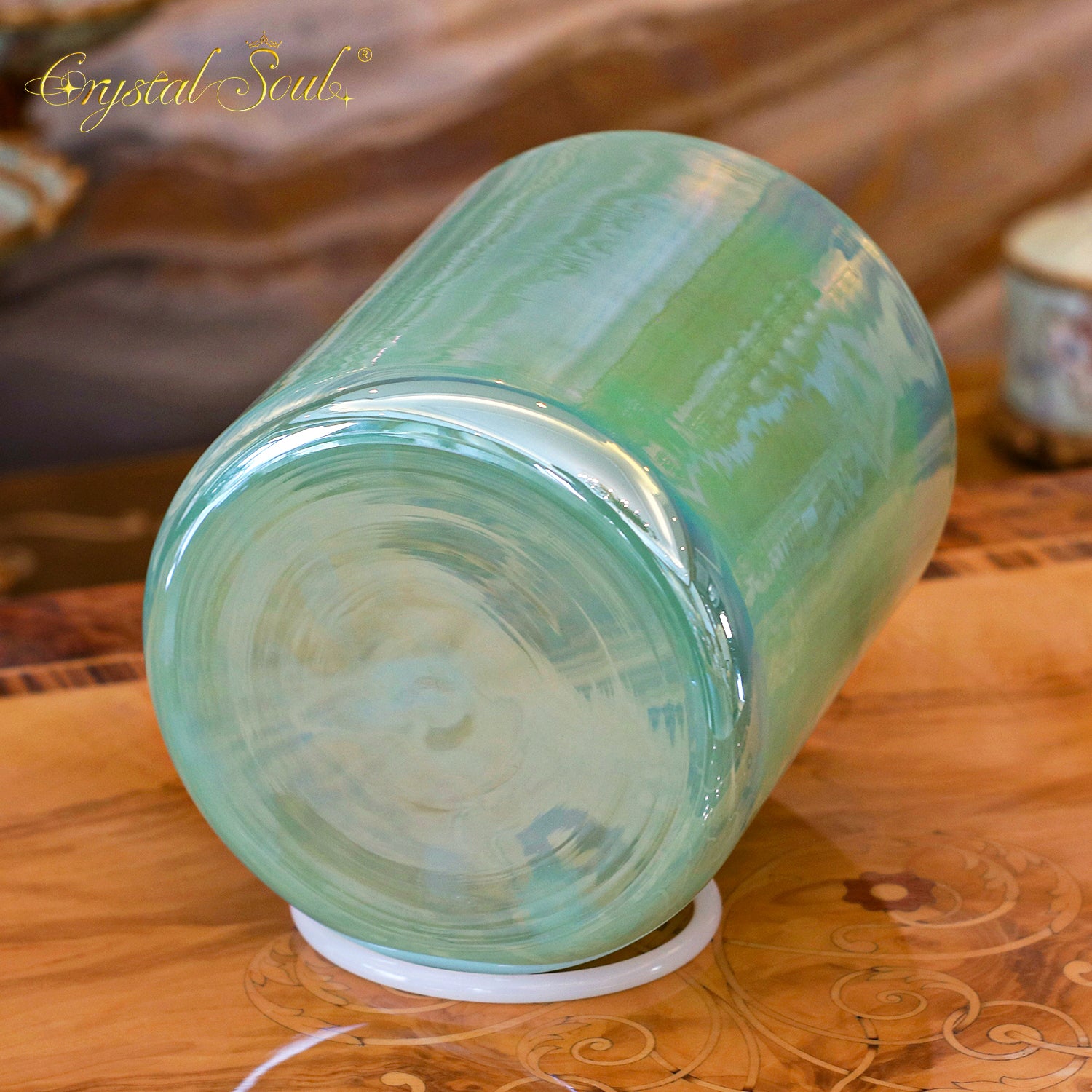 Crystal Soul Jade Green Alchemy Crystal Bowl