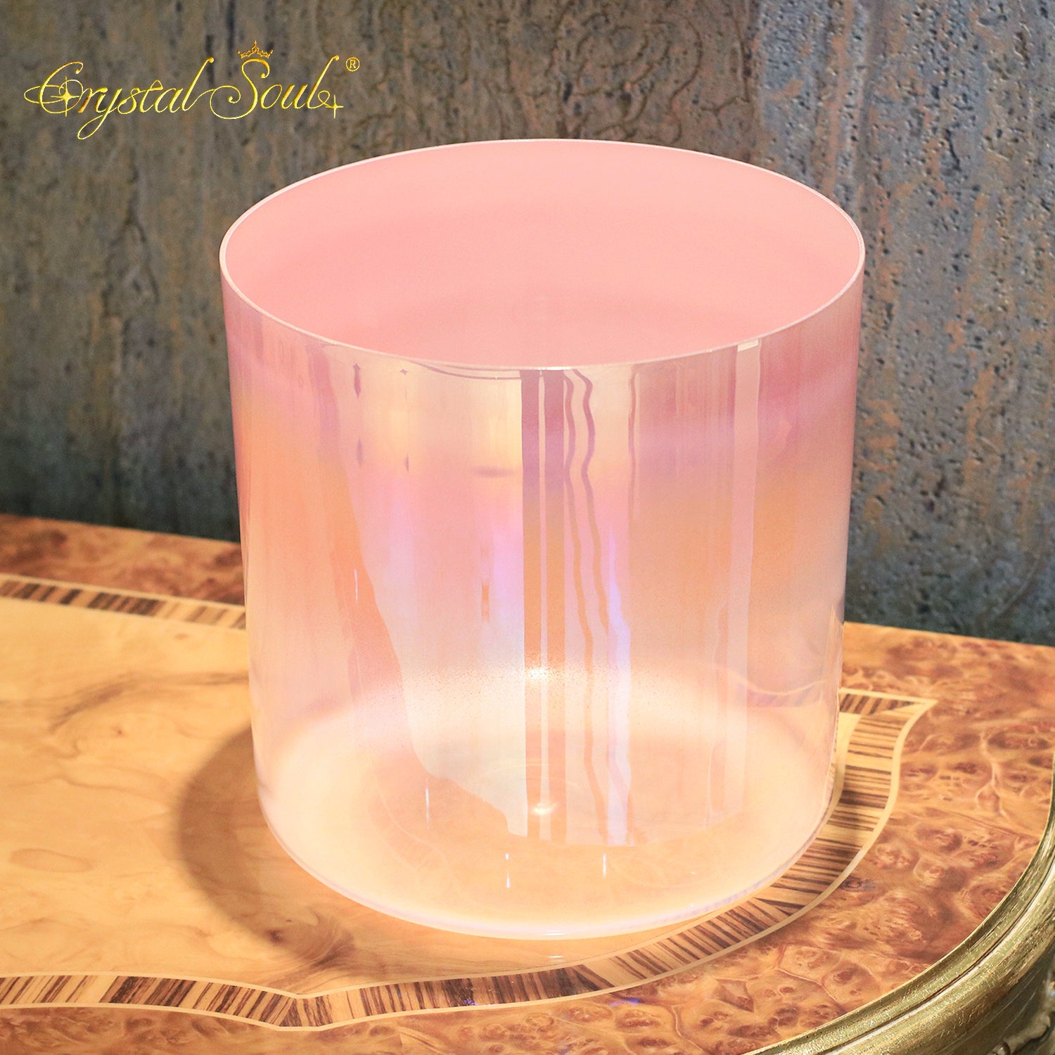 Crystal Soul Classic Gradient Pink Alchemy Crystal Bowl
