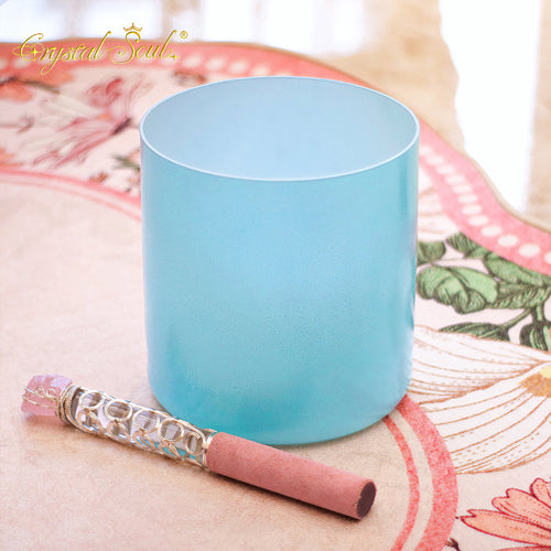 Crystal Soul Blue Glazed Alchemy Crystal Bowl